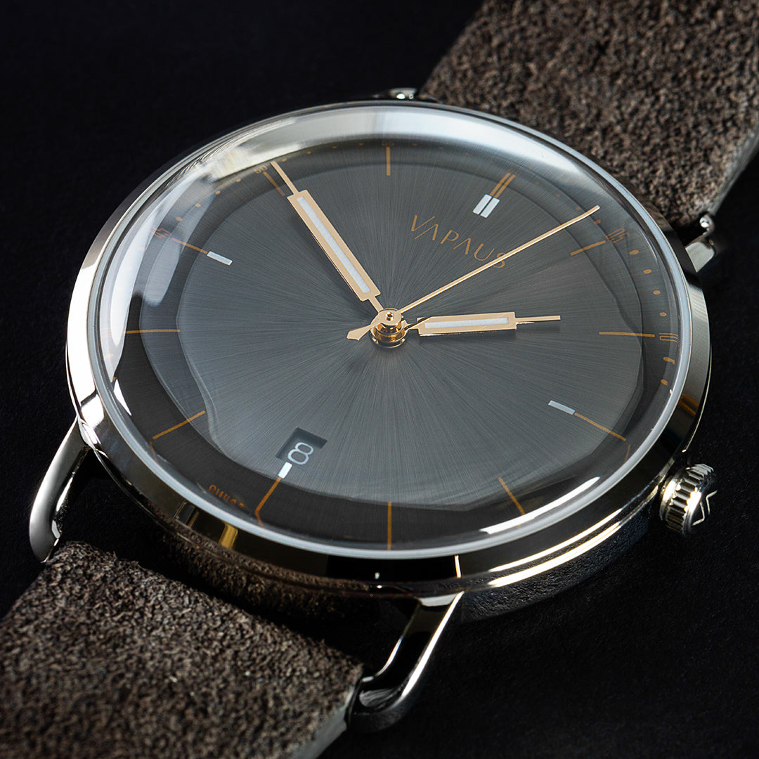 VAPAUS Veli 38mm slim British handwound mens wrist watch