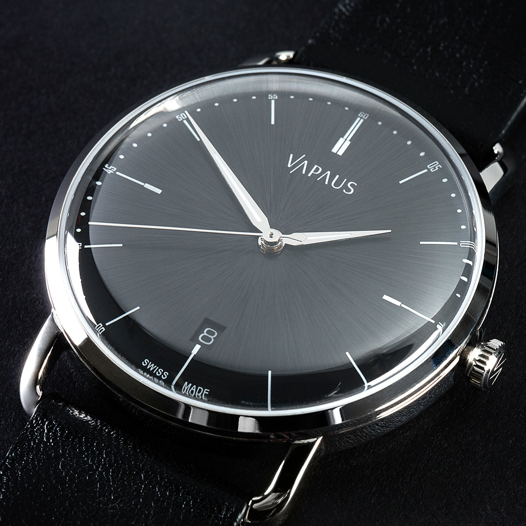 VAPAUS Veli 38mm slim British handwound mens wrist watch