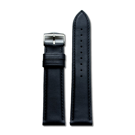 VAPAUS watch strap - Stitched Leather Black